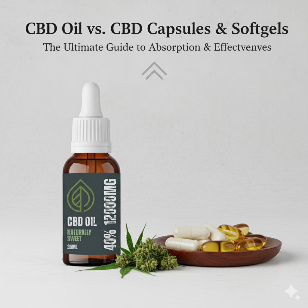 CBD oil and CBD capsules compared in a UK buying guide