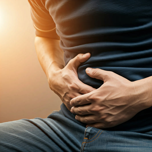 CBD oil pictured with an article about Crohn’s disease research