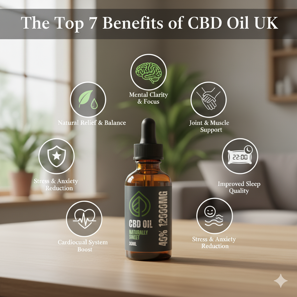The Top 7 Benefits of CBD Oil UK 