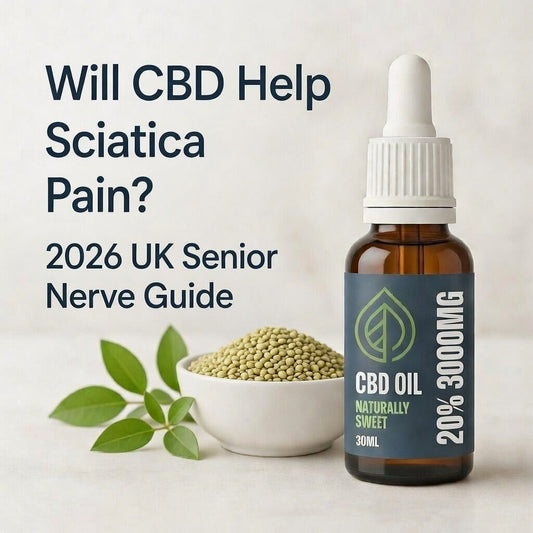 High strength CBD oil for UK seniors managing sciatica and leg nerve pain