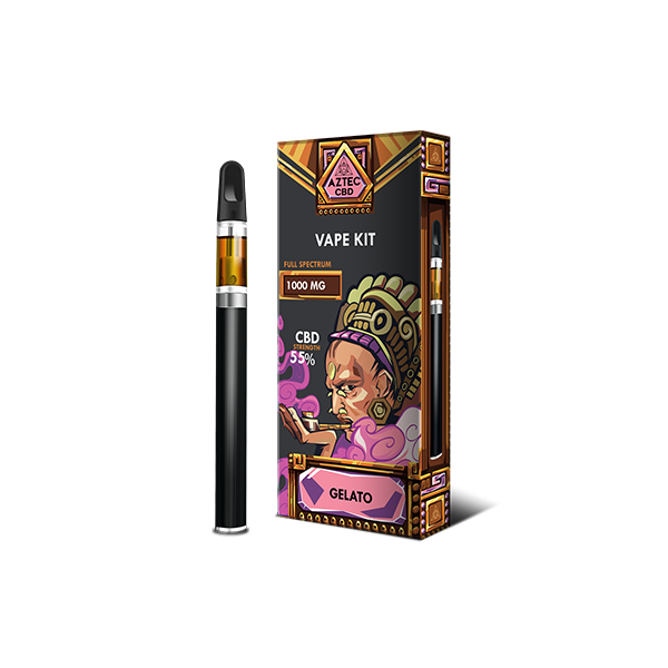 Aztec CBD 1000mg Vape Kit - 1ml