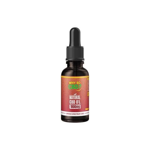 Why So CBD? 1800mg Broad-Spectrum CBD Natural Oil - 30ml