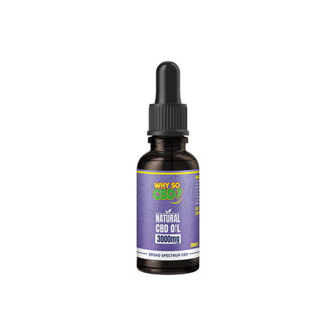 Why So CBD? 3000mg Broad-Spectrum CBD Natural Oil - 30ml